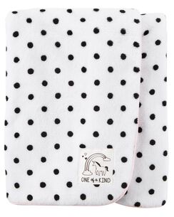 Polka Dot Plush Blanket