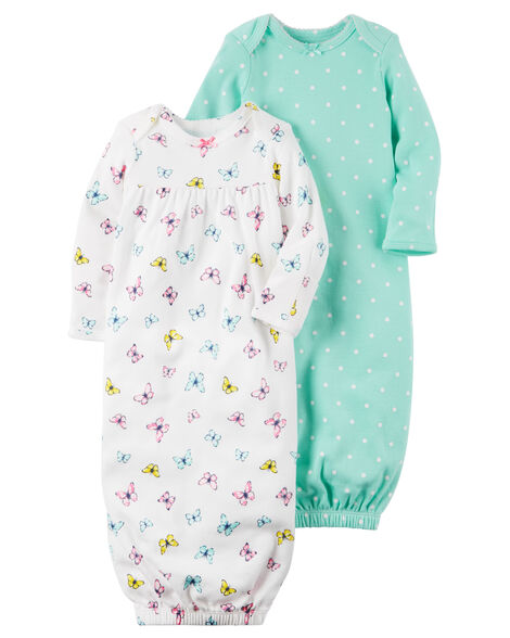 2-Pack Babysoft Sleeper Gowns