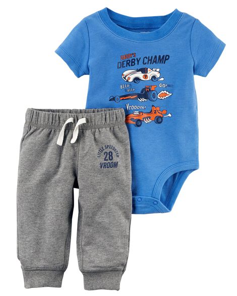 baby boy 2-piece bodysuit pant set | carters.com