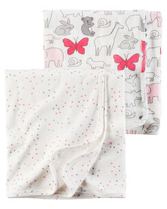 2-Pack Babysoft Swaddle Blankets