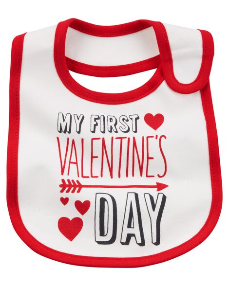 Valentine's Day Teething Bib