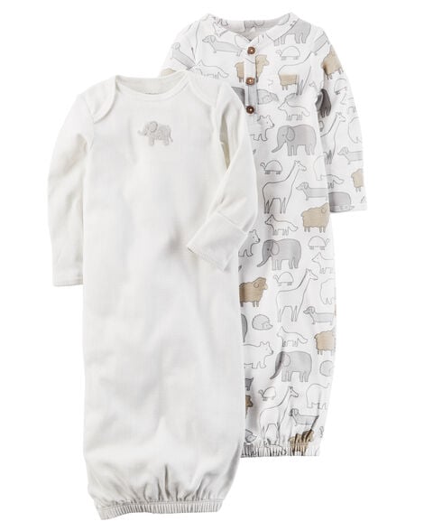 2-Pack Babysoft Sleeper Gowns