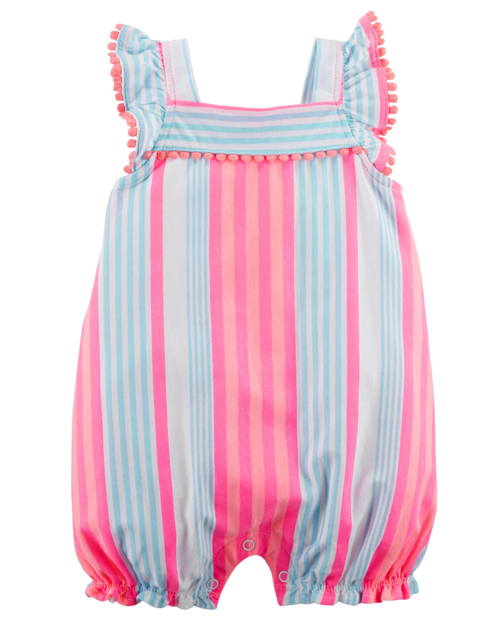 baby girl striped romper | carters.com