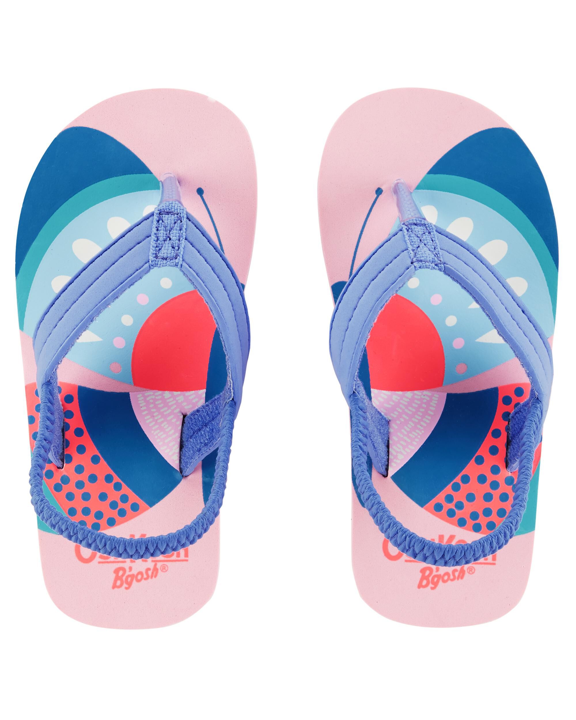 oshkosh butterfly flip flops