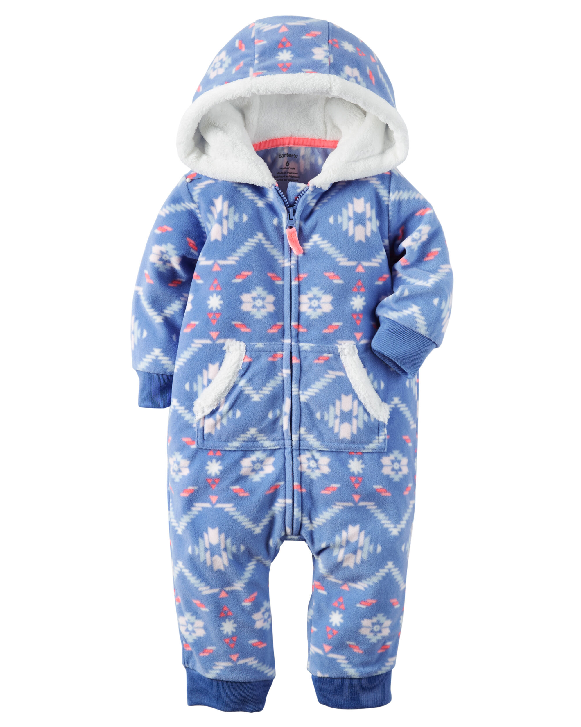 Hooded Fleece Jumpsuit