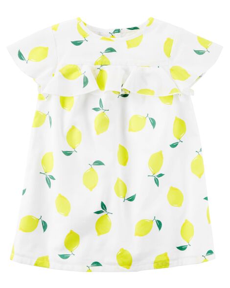 Lemon Ruffle Dress
