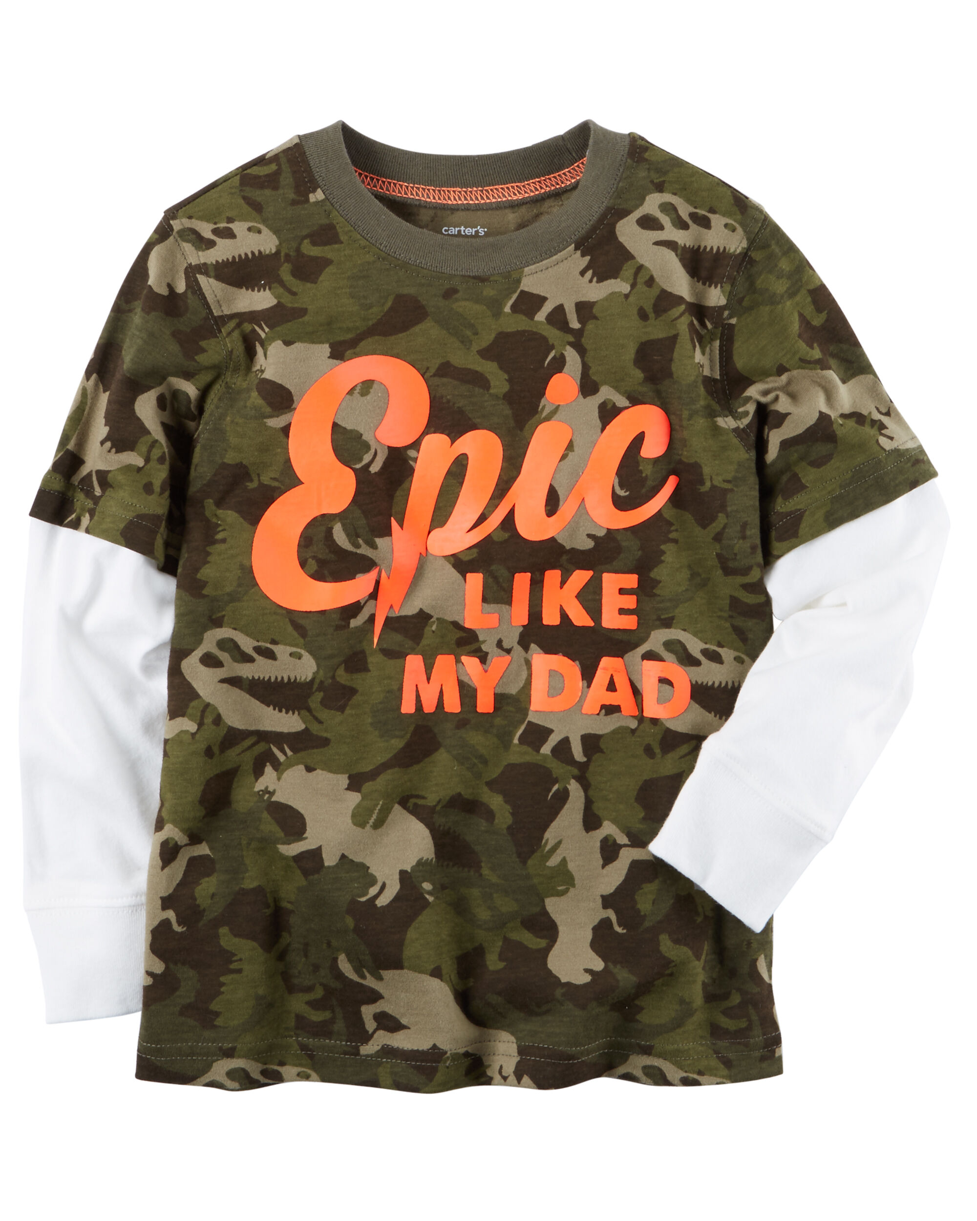 Long-Sleeve Layered-Look Epic Graphic Tee
