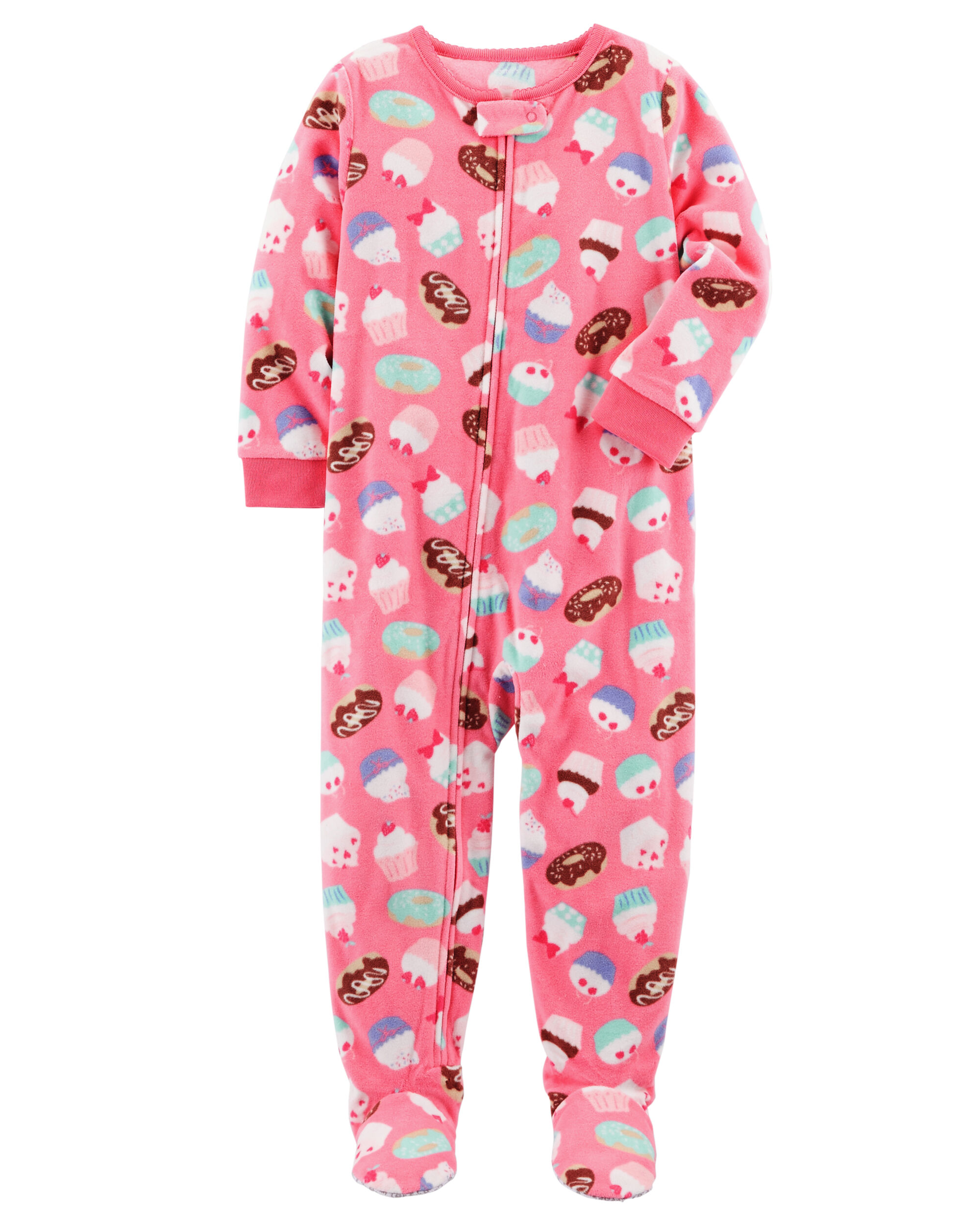 1-Piece Cupcake Fleece PJs | Carters.com