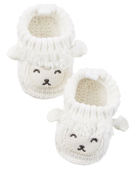 Lamb Crocheted Booties