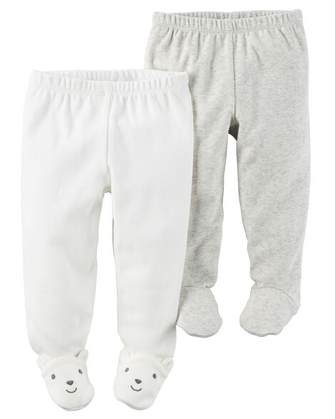 2-Pack Babysoft Footed Pants