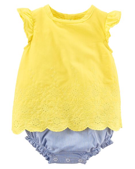 Eyelet Sunsuit