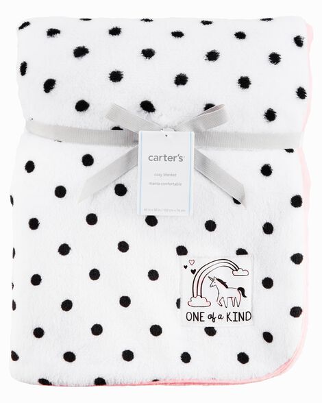 Polka Dot Plush Blanket