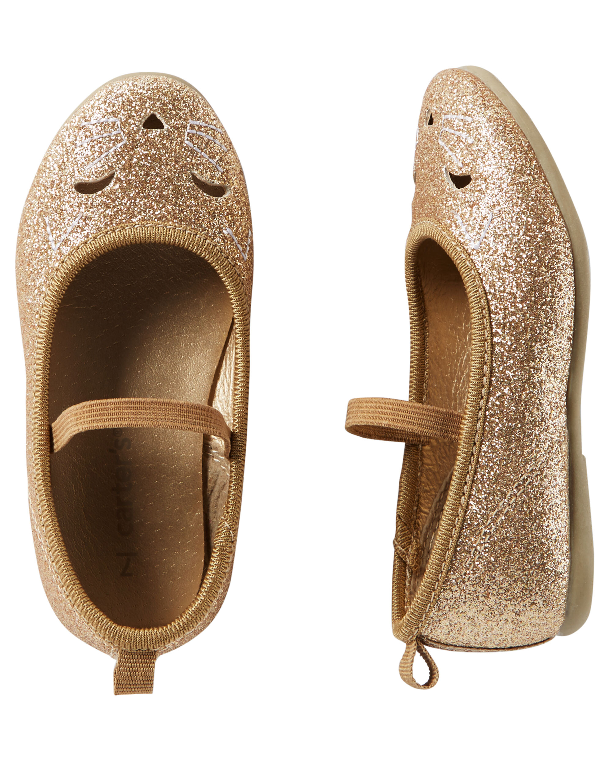 Carter's Kitty Glitter Ballet Flats | Carters.com
