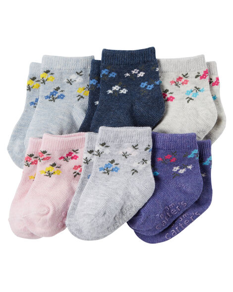 6-Pack Floral Booties