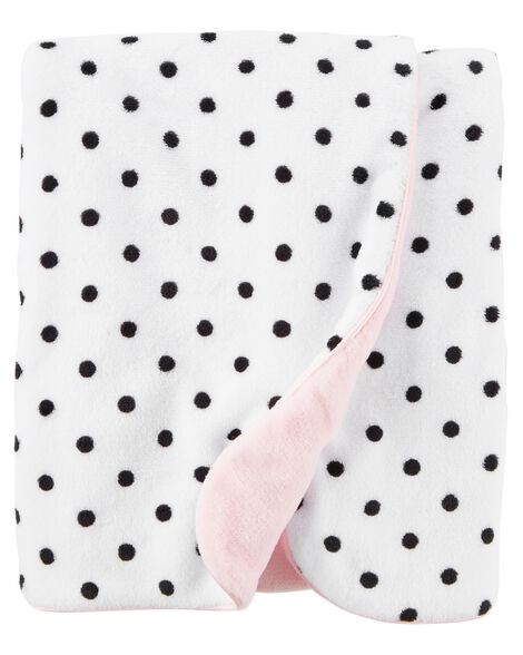Polka Dot Plush Blanket
