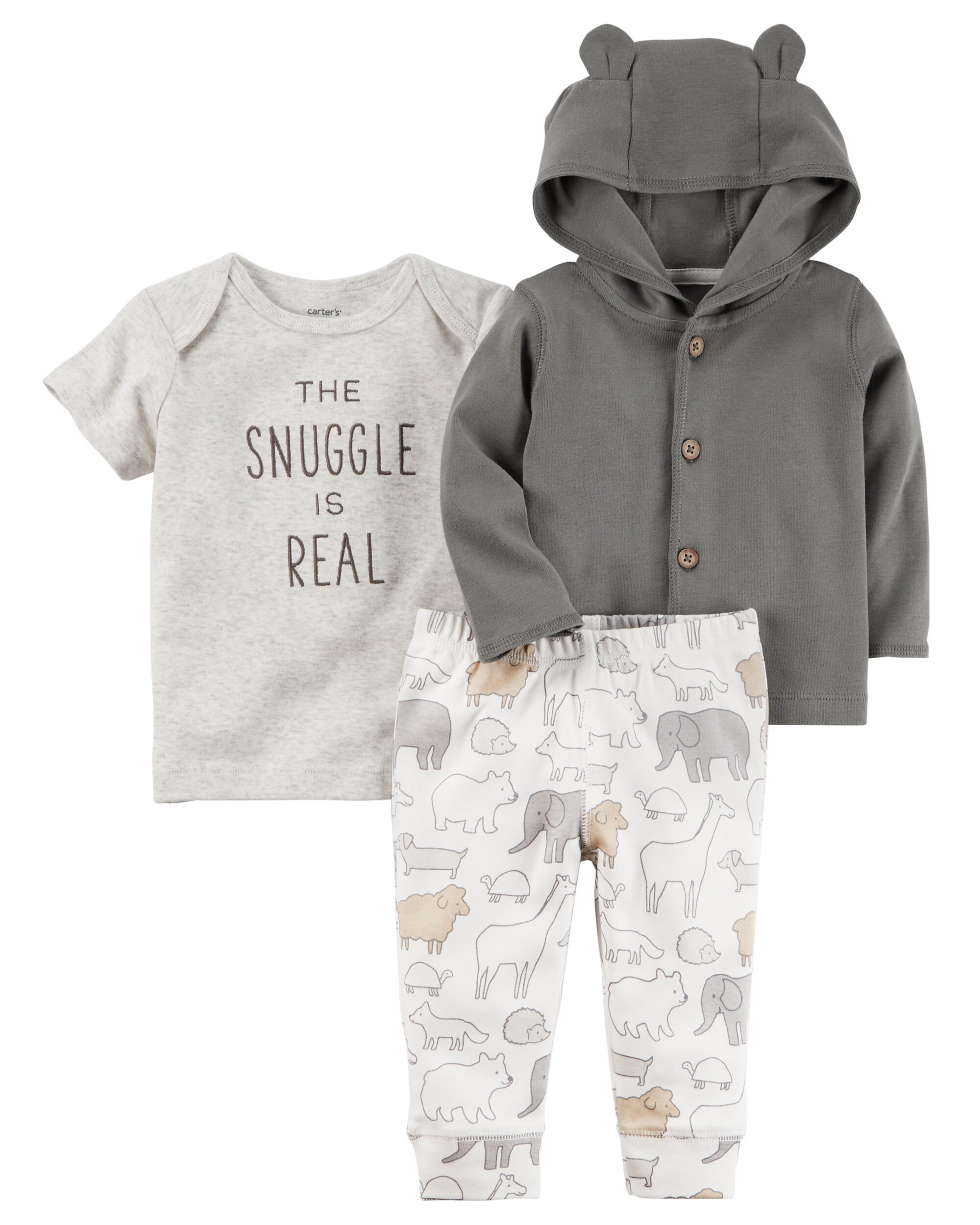 3 piece short set with cardigan