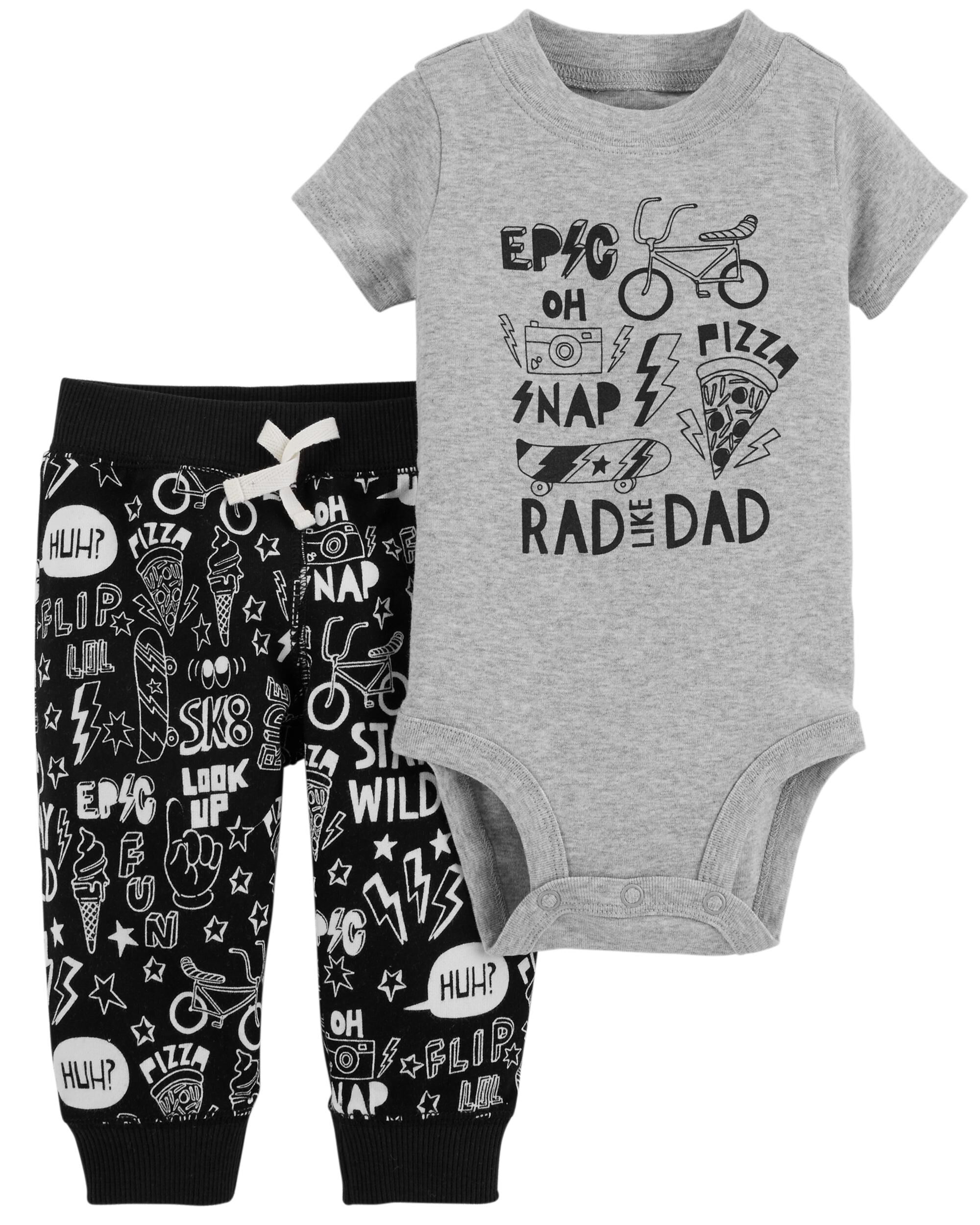 baby boy 2-piece bodysuit pant set | carters.com