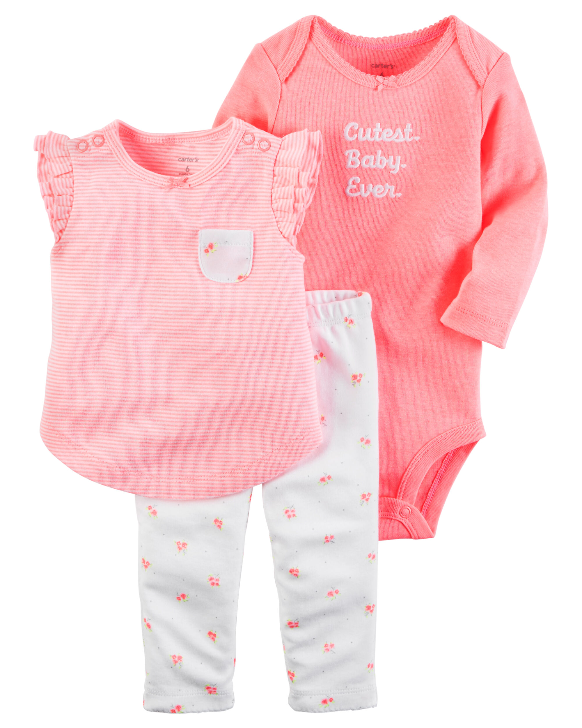 3Piece Babysoft Neon Bodysuit Pant Set