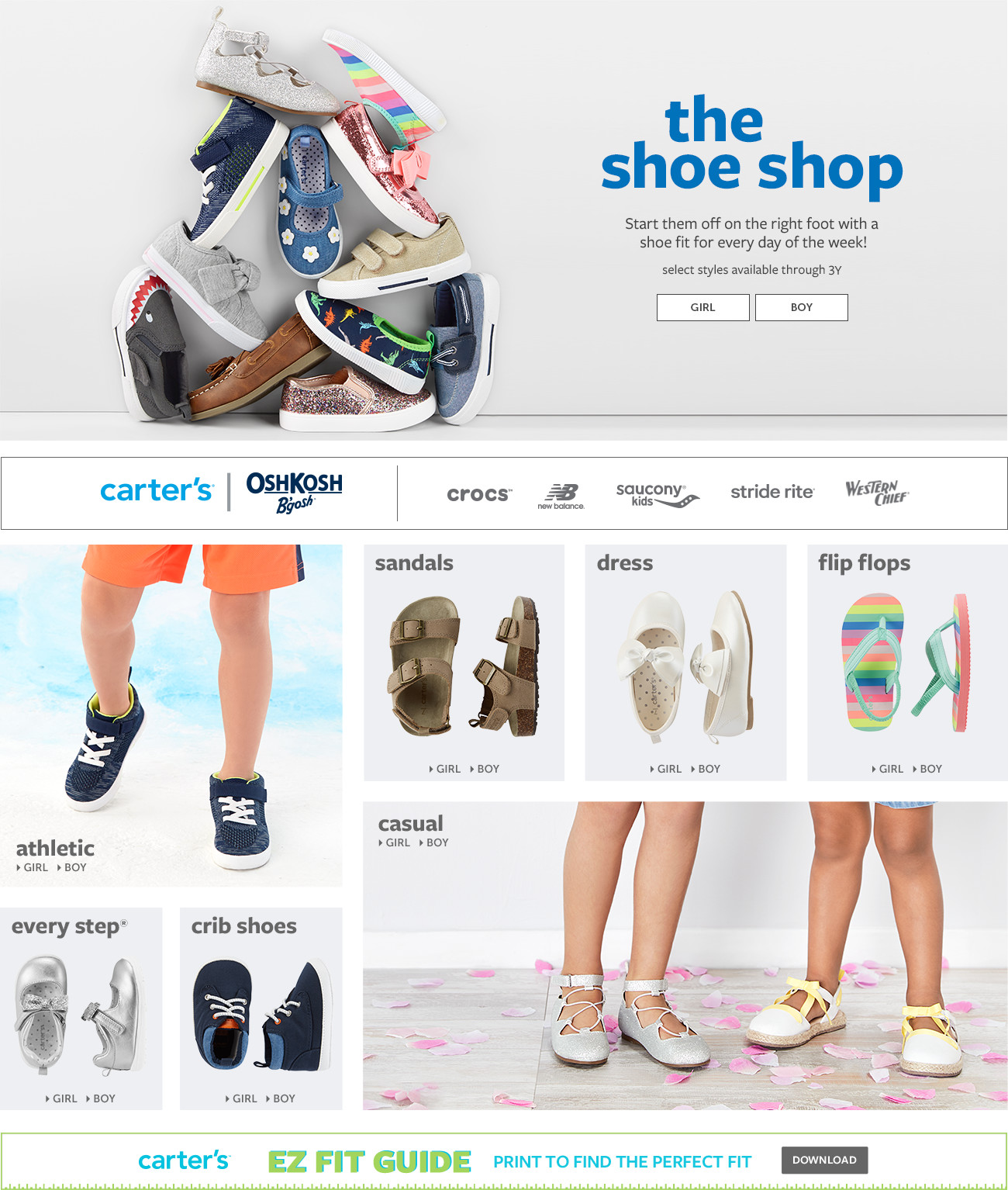 Kids Shoes | Toddler & Baby Shoes | Carter&#39;s | Free Shipping