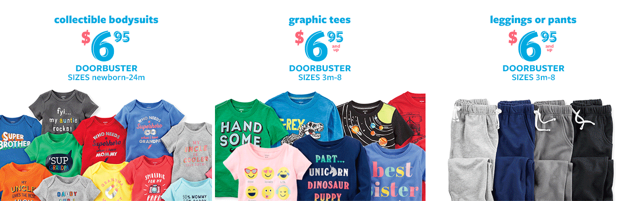 collectible bodysuits | graphic tees | leggings or pants 