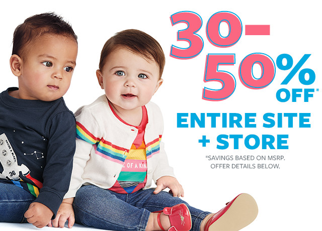 30-50% off entire site + store | savings based on msrp. see offer details.