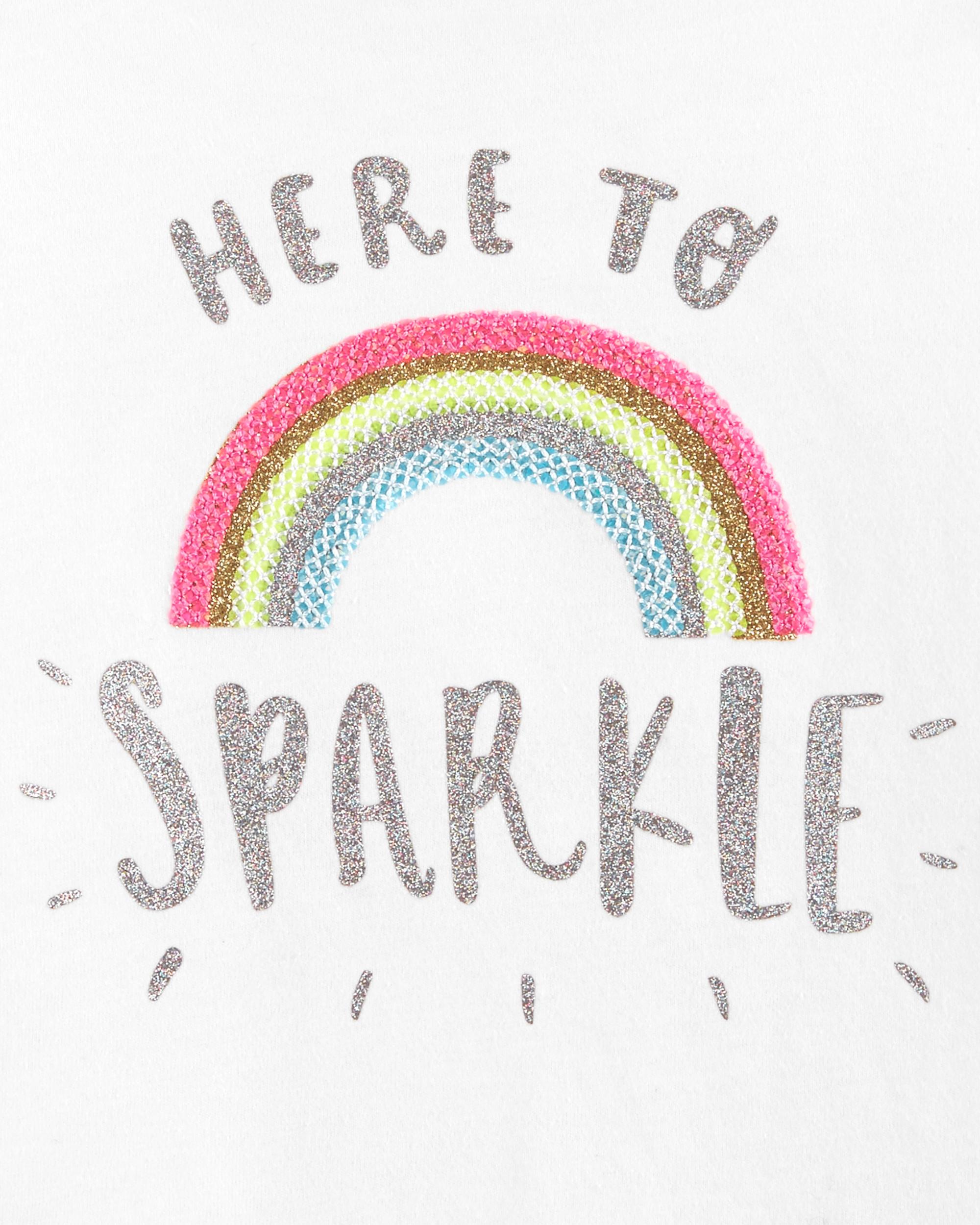 sparkle rainbow tee