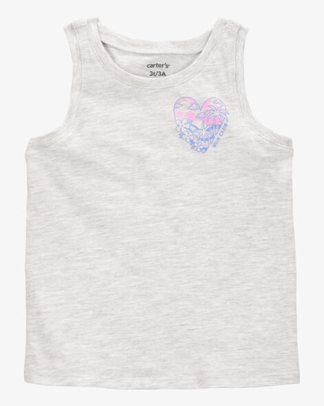  Product image 1 of Toddler Heart "Sun Club" Muscle Tank - Heather Grey