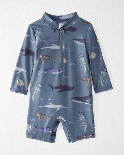 Product image 1 of Baby Boy Recycled Long Sleeve Rashguard Swimsuit