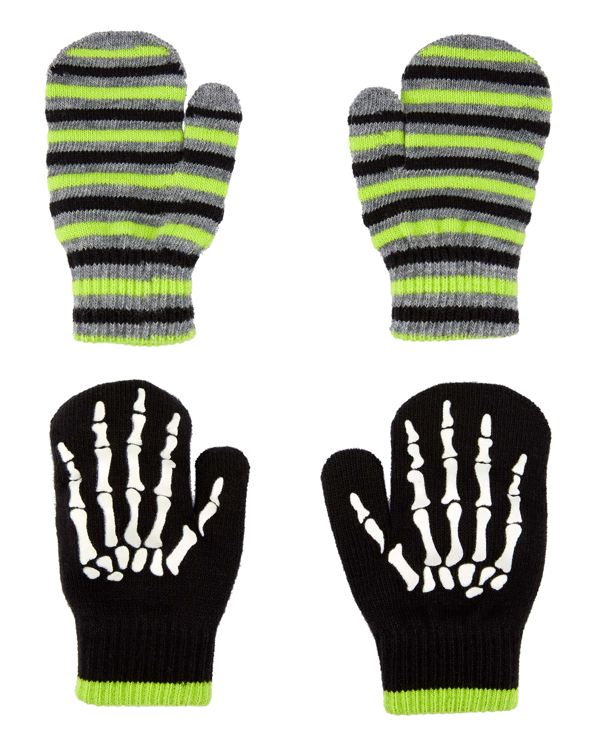 Toddler 2-Pack Skeleton Gripper Mittens - Carter's | Carter's
