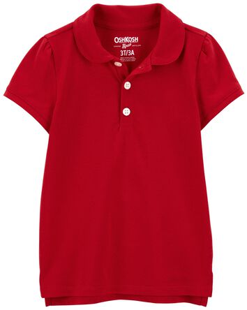 Toddler Red Piqué Polo Shirt