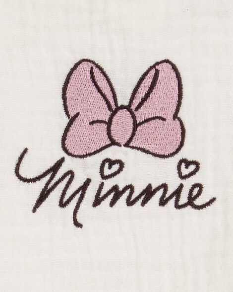  Product image 3 of Toddler 2-Piece Minnie Mouse Flutter-Sleeve Gauze Top & Short Set - Cream