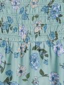 Blue - Kid Floral Print Smocked Dress, Selected