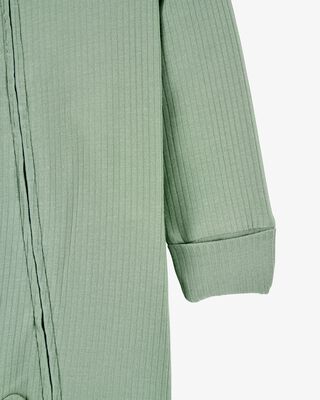 Product image 2 of Baby Solid 2-Way Zip PurelySoft Sleep & Play Pajamas - Green