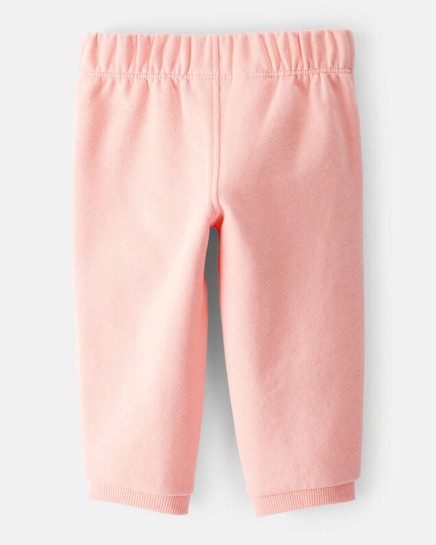 Product image 2 of Baby Girl Cotton Pull-On Pants - Pink