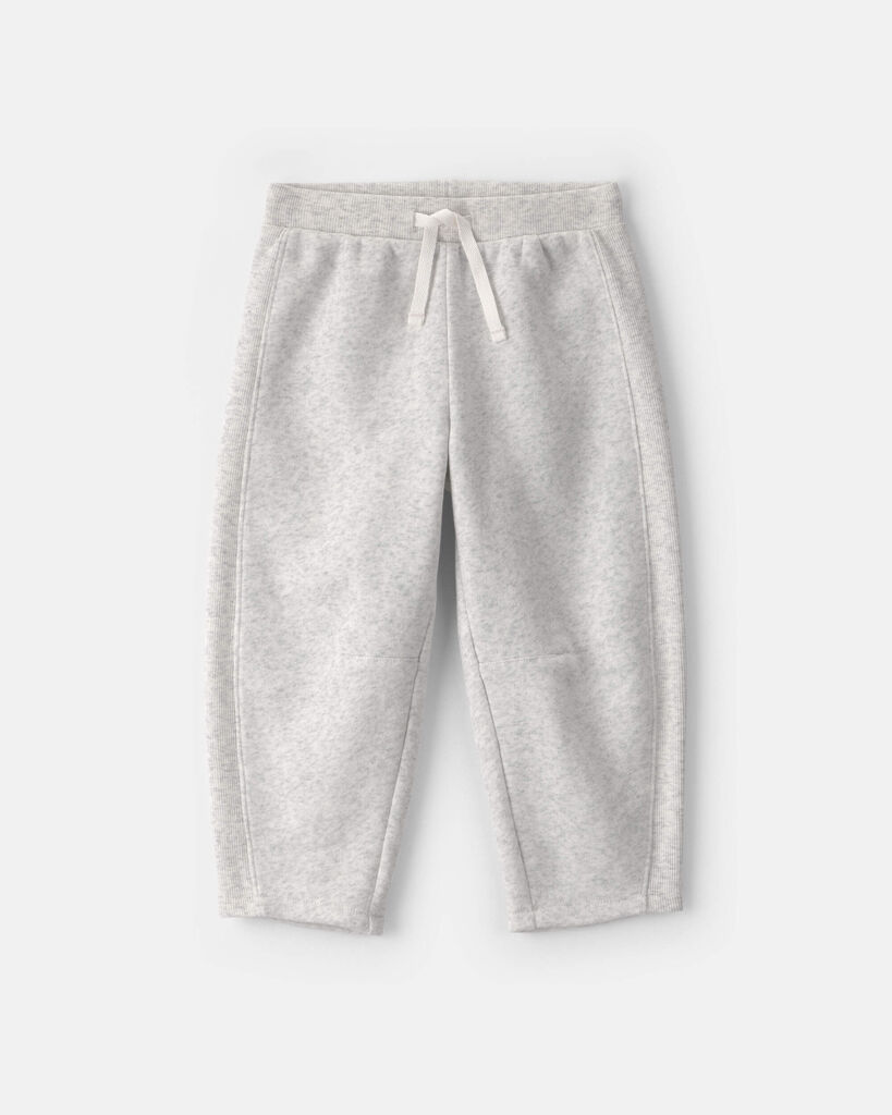 Carter's toddler girl fleece joggers 12M Heather Grey