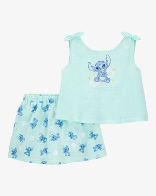 Product image 1 of Toddler 2-Piece Stitch Tank Top & Short Set - Blue
