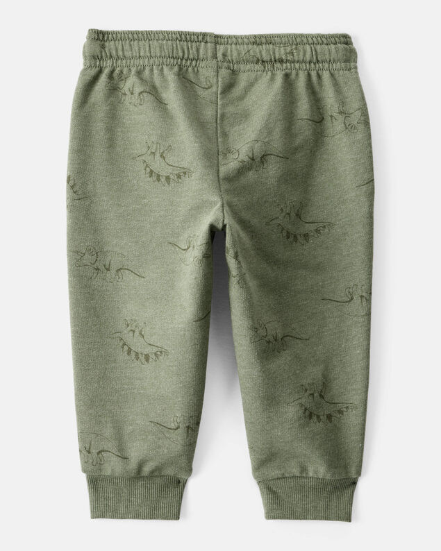Product image 2 of Baby Boy Dinosaur French Terry Jogger - Green