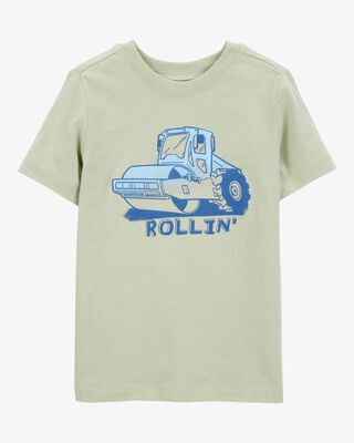 Product image 1 of Toddler Tractor Rollin' Short-Sleeve Graphic Tee - Olive