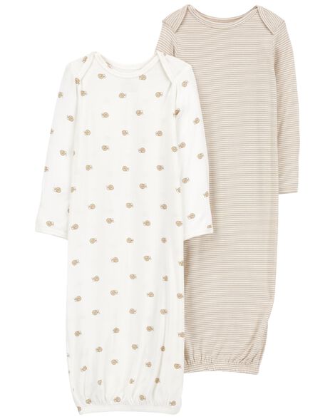  Product image 1 of Baby 2-Pack PurelySoft Sleeper Gowns