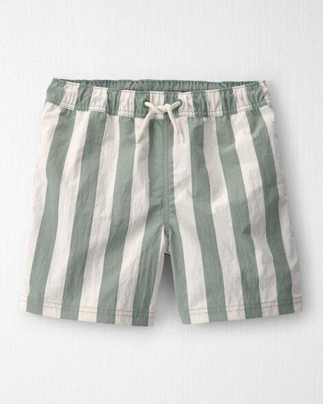 Boys Recycled Swim Trunks in Stripes