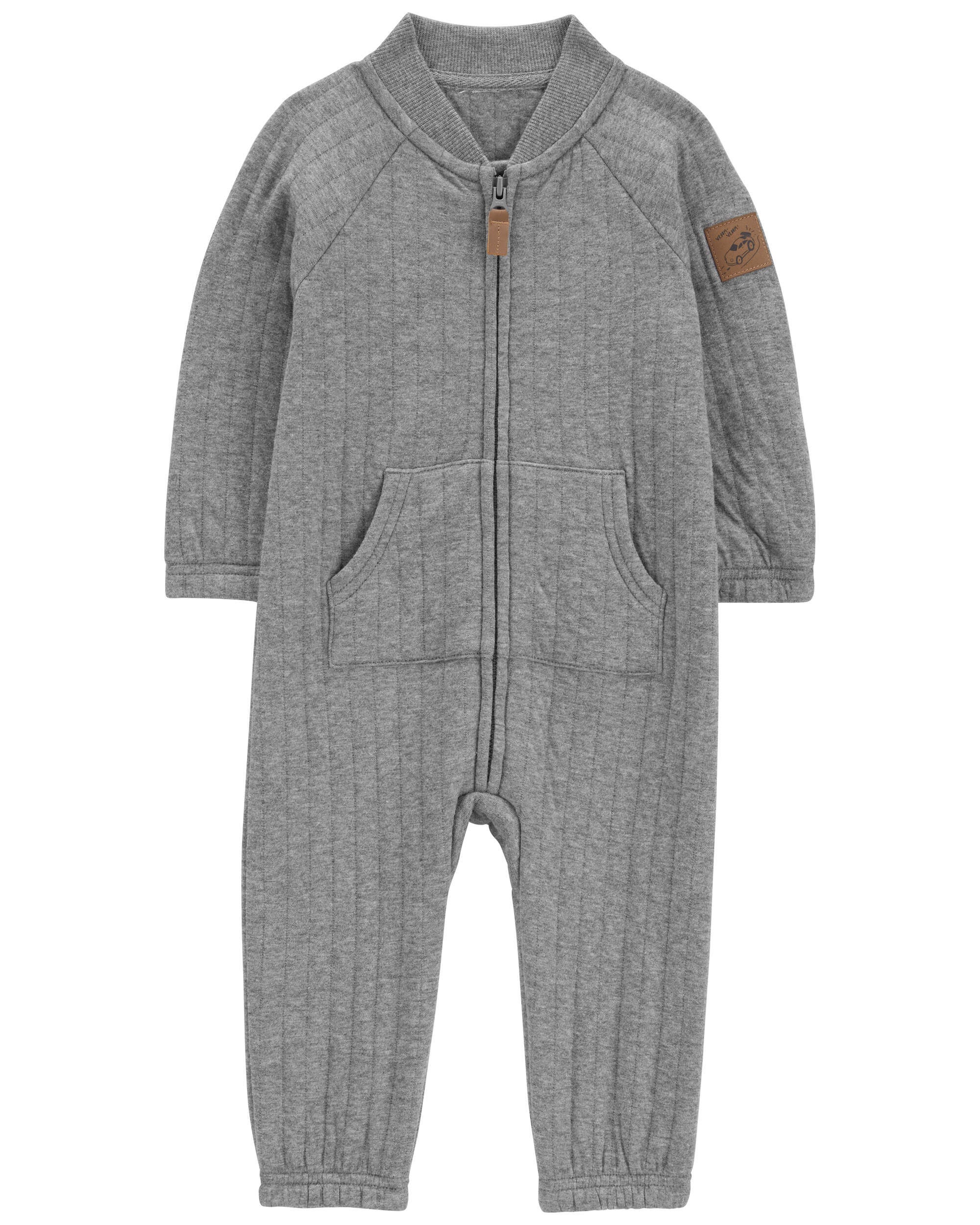 Grey baby jumpsuit best sale