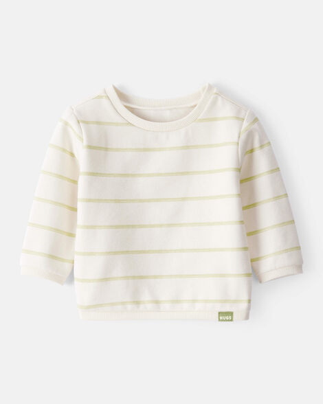 baby boy daydream fleece long-sleeve pullover sweatshirt - ivory