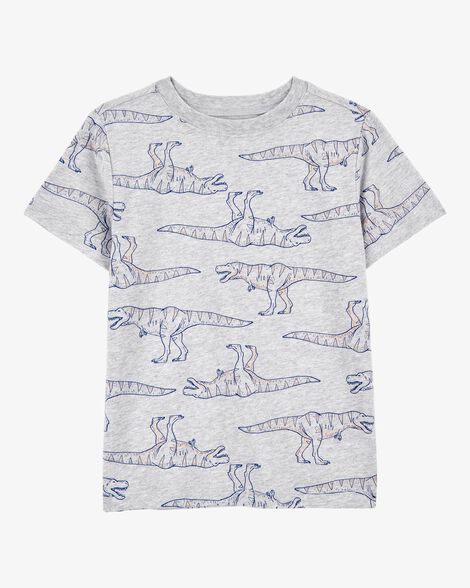  Product image 1 of Kid Dinosaur Print Short-Sleeve Tee - Grey