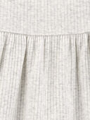 Heather - Baby Tiered Long-Sleeve Ribbed Top, Selected