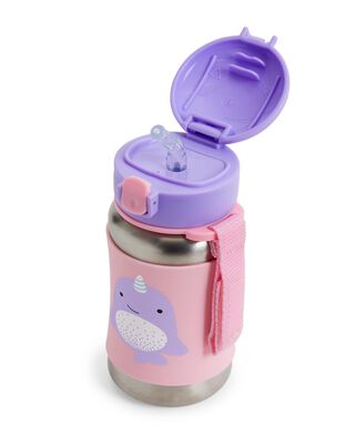 Product image 2 of Zoo Stainless Steel Little Kid Straw Bottle