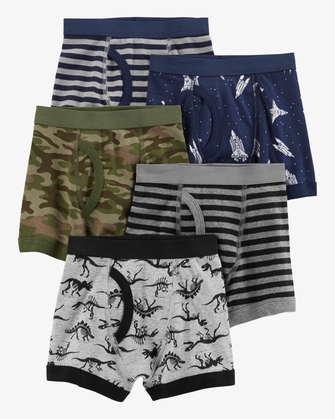 5-pack cotton boxer briefs underwear