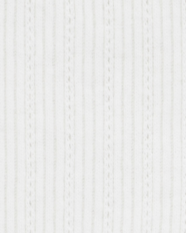 Product image 2 of Kid Pointelle Baby Tee - White