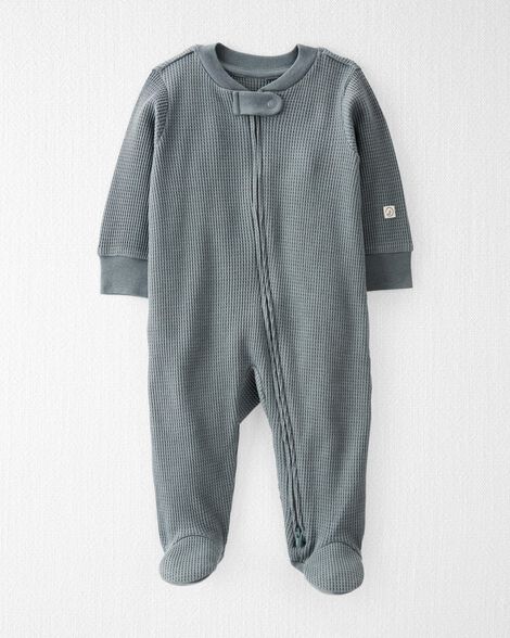  Product image 1 of Baby Organic Cotton Waffle Knit Sleep & Play Pajamas