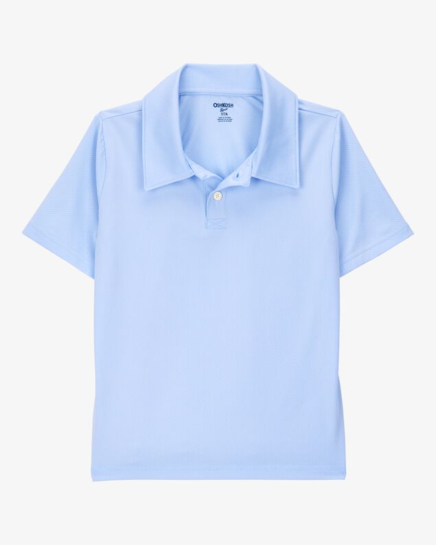Product image 2 of Kid 2-Pack Active Uniform Polo Shirts in Moisture Wicking BeCool™ Fabric - Blue