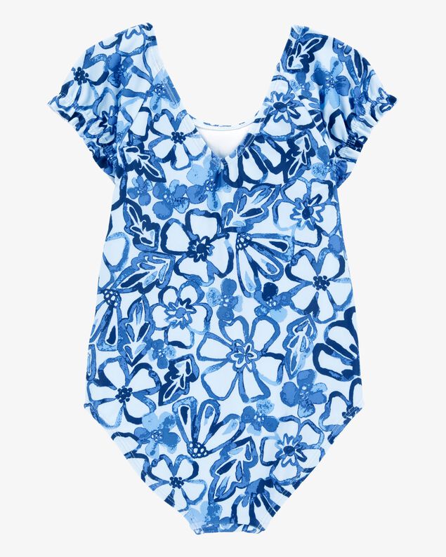 Product image 2 of Toddler Girl 1-Piece Floral Swimsuit - Blue